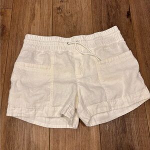 Athleta Women's White Casual Linen Shorts